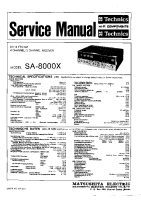 Technics - SA-8000-X - Service manual 